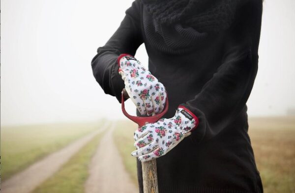 TEGERA TÄLLBERG 90014 tuinhandschoen | rood - wit     volnerf geitenleer