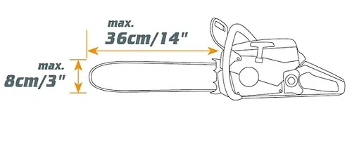 Kettingzaaghouder P1 - Light (30 - 36 cm)