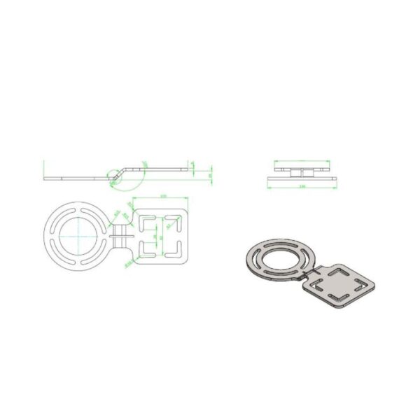 Aanbouwplaat profielbuis APP